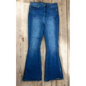 Articles Of Society Womens Hi-Rise Flare Jeans 9 (28x31) Side Slit